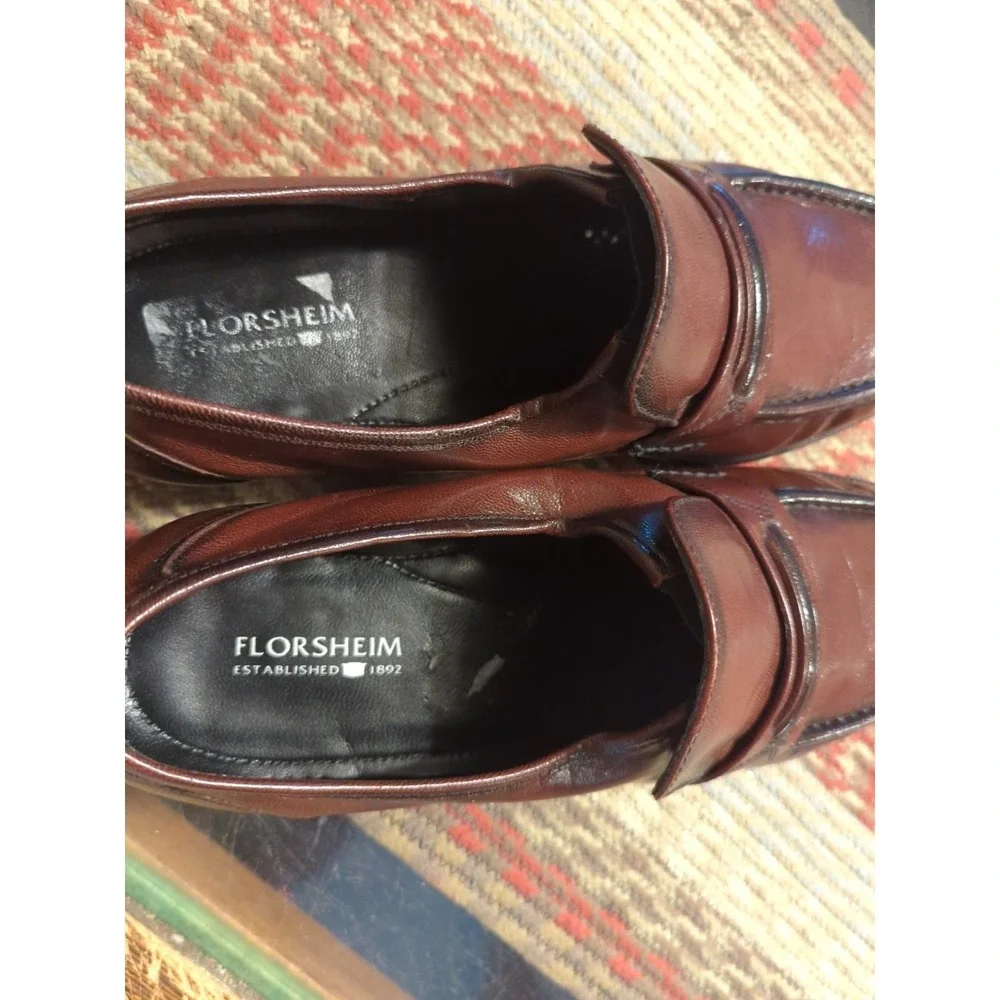 Vintage Florsheim Loafers 10 D‎ Casual Dress Shoes Brown Soft Leather